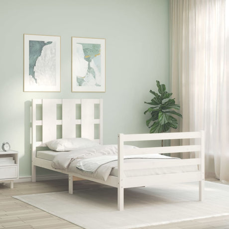 Bed Frame Without Mattress Double Solid Wood