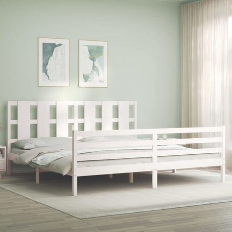 Bed Frame Without Mattress Double Solid Wood