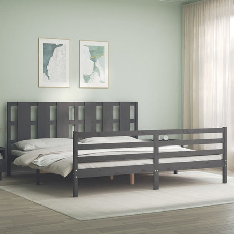 Bed Frame Without Mattress Double Solid Wood