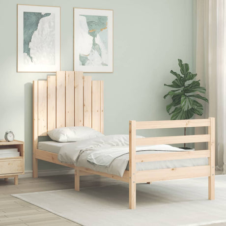 Bed Frame Without Mattress Single Solid Wood