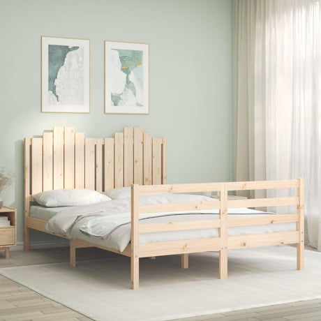 Bed Frame Without Mattress Single Solid Wood