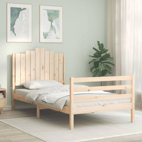 Bed Frame Without Mattress Single Solid Wood