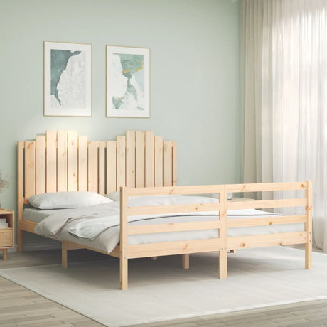 Bed Frame Without Mattress Single Solid Wood