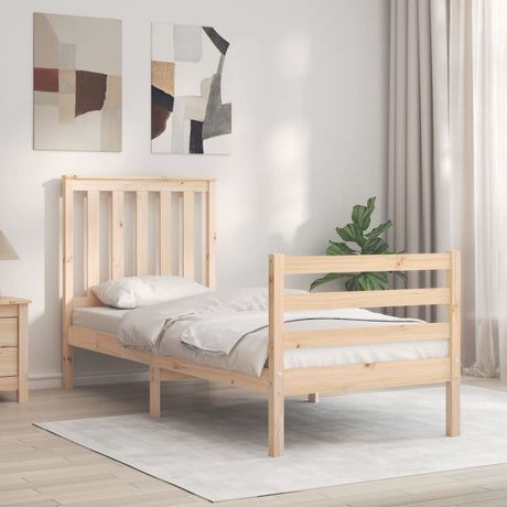 Bed Frame Without Mattress Small Double Solid Wood