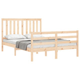 Bed Frame Without Mattress Small Double Solid Wood