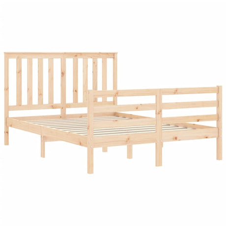 Bed Frame Without Mattress Small Double Solid Wood