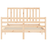 Bed Frame Without Mattress Small Double Solid Wood