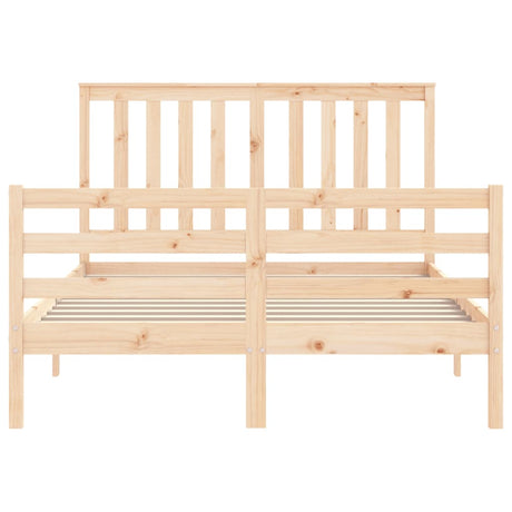 Bed Frame Without Mattress Small Double Solid Wood
