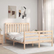 Bed Frame Without Mattress Small Double Solid Wood