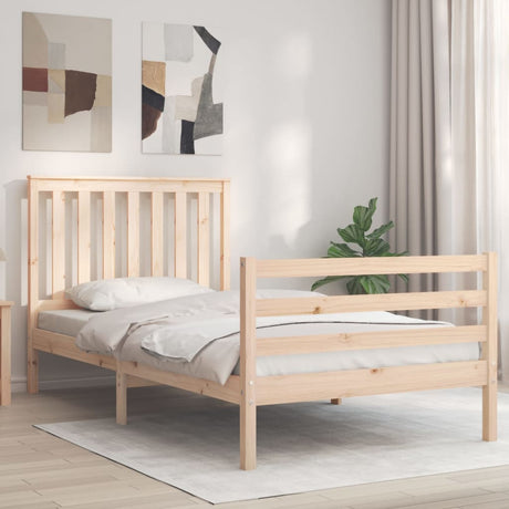 Bed Frame Without Mattress Small Double Solid Wood