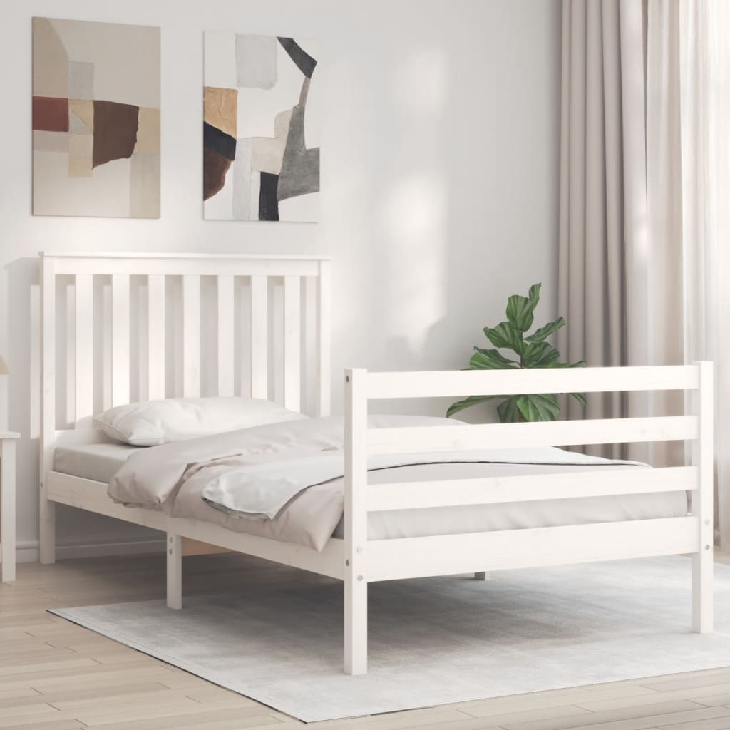 Bed Frame Without Mattress Small Double Solid Wood