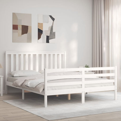 Bed Frame Without Mattress Small Double Solid Wood