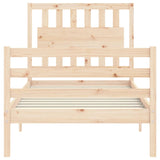 Bed Frame Without Mattress Single Solid Wood