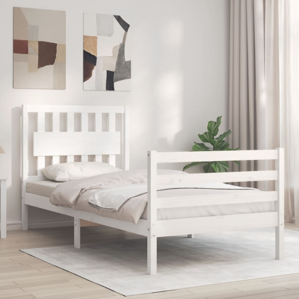 Bed Frame Without Mattress Single Solid Wood