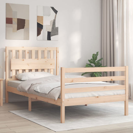 Bed Frame Without Mattress Single Solid Wood