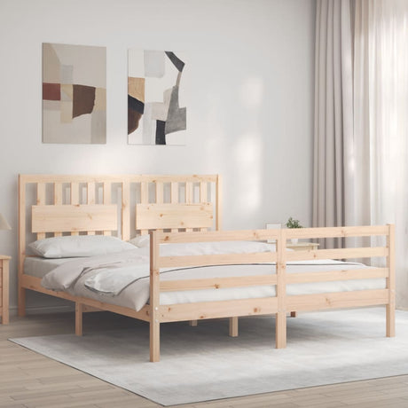 Bed Frame Without Mattress Single Solid Wood