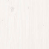 Bed Frame without Mattress White King Size Solid Wood