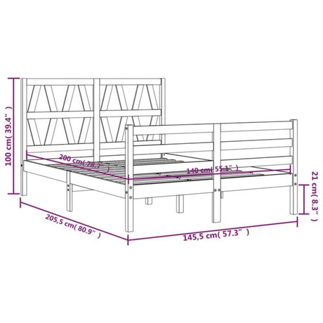 Bed Frame Without Mattress Solid Wood