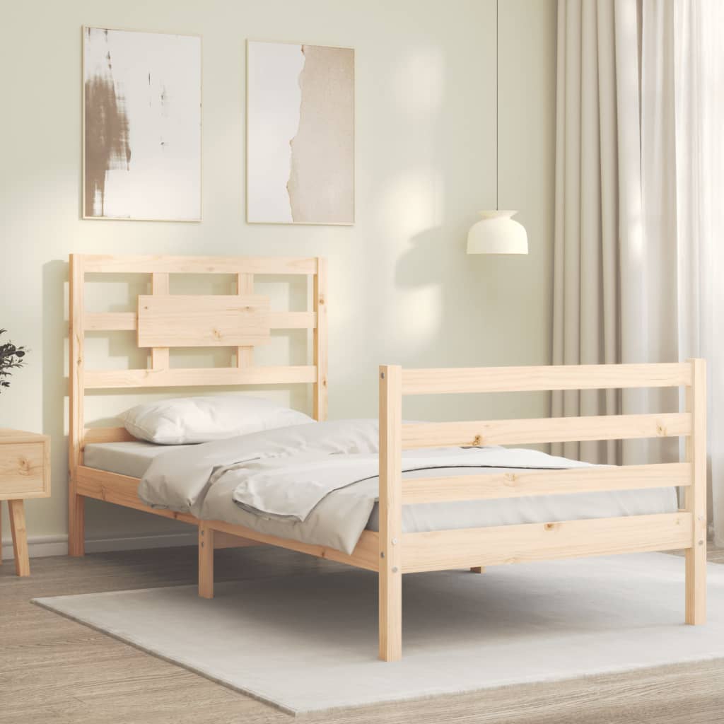 Bed Frame Without Mattress Small Single Solid Wood