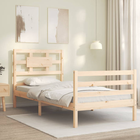 Bed Frame Without Mattress Small Single Solid Wood