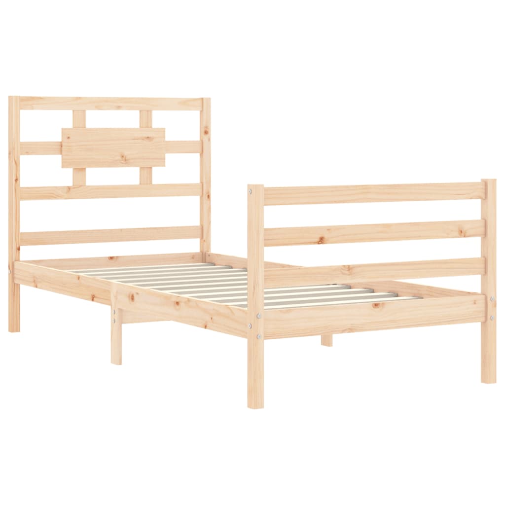 Bed Frame Without Mattress Small Single Solid Wood