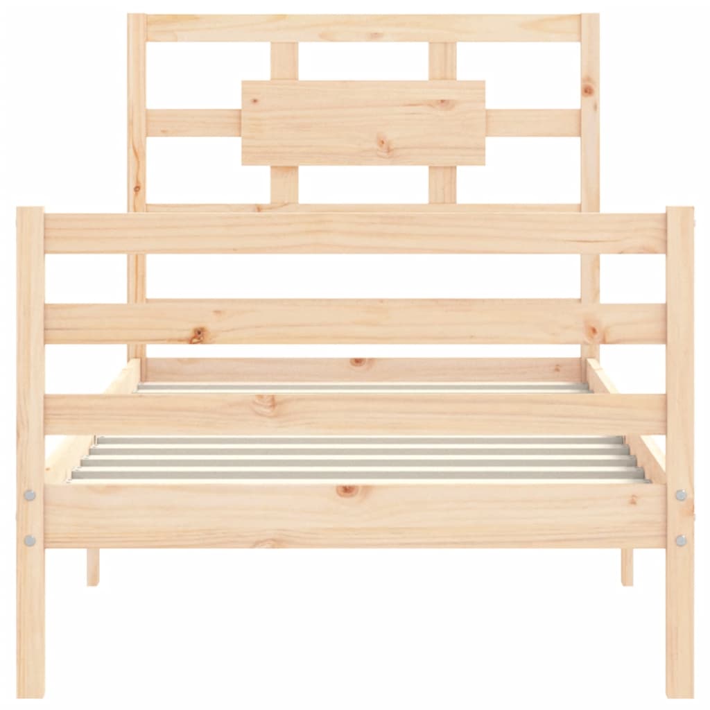 Bed Frame Without Mattress Small Single Solid Wood