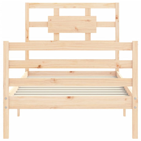 Bed Frame Without Mattress Small Single Solid Wood