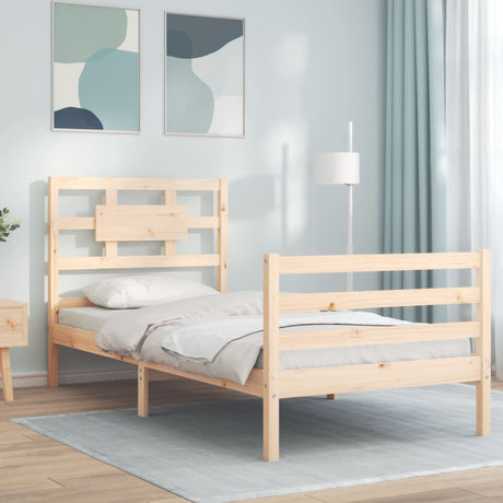 Bed Frame Without Mattress Small Single Solid Wood