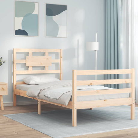 Bed Frame Without Mattress Small Single Solid Wood