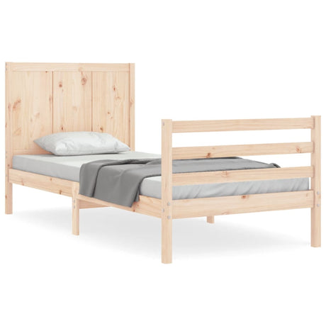 Bed Frame Without Mattress Single Solid Wood