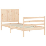 Bed Frame Without Mattress Single Solid Wood