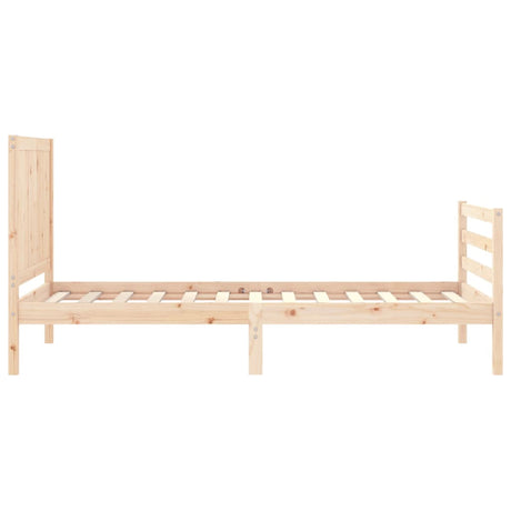 Bed Frame Without Mattress Single Solid Wood