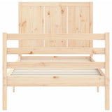 Bed Frame Without Mattress Single Solid Wood