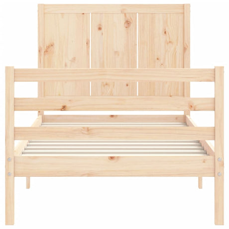 Bed Frame Without Mattress Single Solid Wood