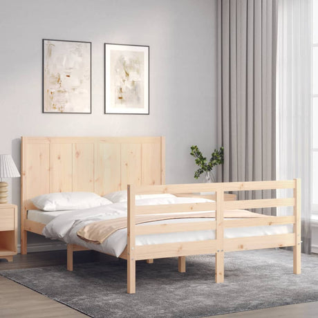 Bed Frame Without Mattress Single Solid Wood