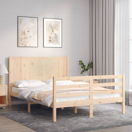 Bed Frame Without Mattress Single Solid Wood