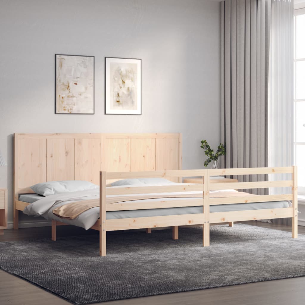 Bed Frame Without Mattress Single Solid Wood
