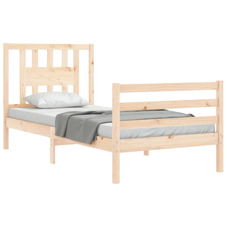 Bed Frame Without Mattress Single Solid Wood
