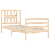 Bed Frame Without Mattress Single Solid Wood