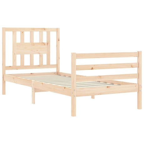Bed Frame Without Mattress Single Solid Wood