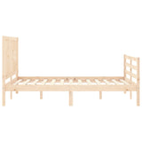 Bed Frame Without Mattress Single Solid Wood