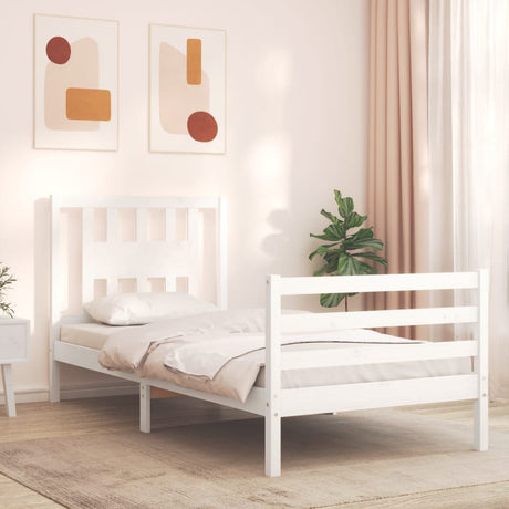 Bed Frame Without Mattress Single Solid Wood