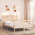 Bed Frame Without Mattress Single Solid Wood