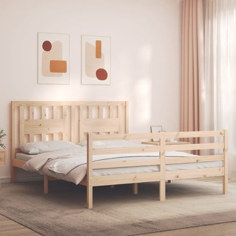 Bed Frame Without Mattress Single Solid Wood