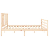 Bed Frame without Mattress 200x200 cm Solid Wood