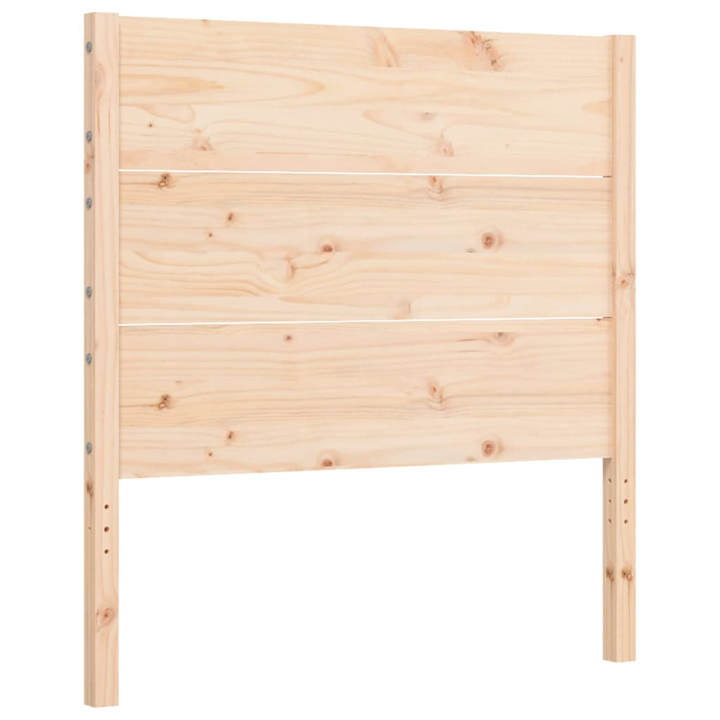 Bed Frame without Mattress Single Solid Wood