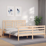 Bed Frame Without Mattress Double Solid Wood