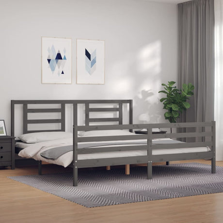 Bed Frame Without Mattress Double Solid Wood