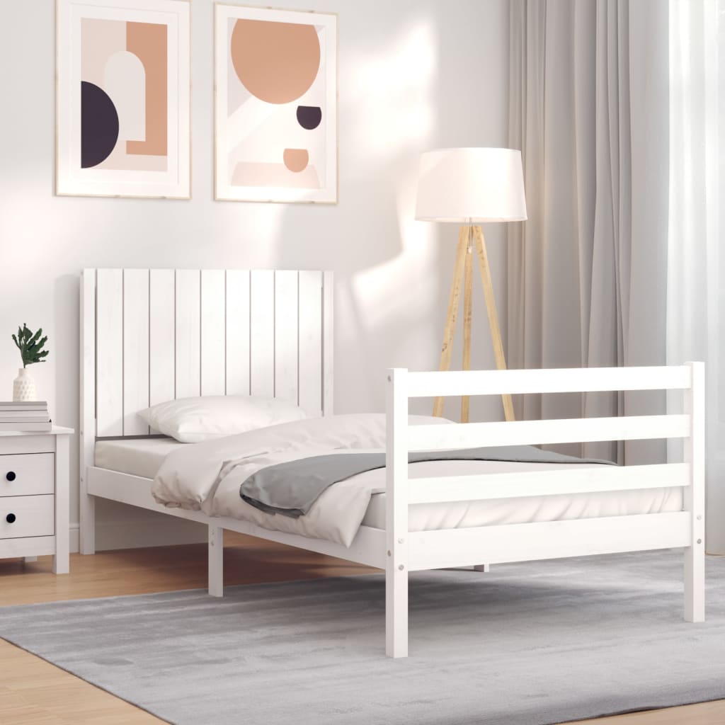 Bed Frame Without Mattress Small Double Solid Wood