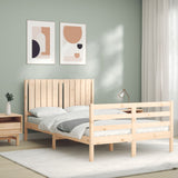 Bed Frame Without Mattress Small Double Solid Wood
